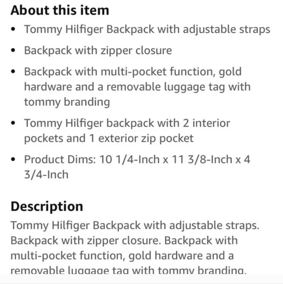 TOMMY HILFIGER Julia Small Dome Backpack